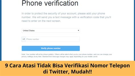 9 Cara Atasi Tidak Bisa Verifikasi Nomor Telepon Di Twitter Mudah