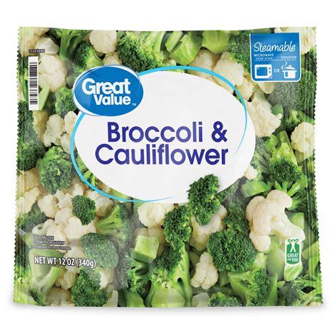 Great Value Broccoli And Cauliflower 12 Oz Frozen