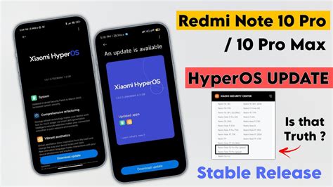 Redmi Note Pro Max Xiaomi Hyperos New Update Roll Out