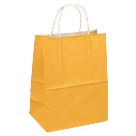 Yellow Plain Paper Bag Capacity Kg At Rs In Tenkasi Id