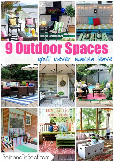 9 Outdoor Living Spaces You Ll Never Wanna Leave Diy Outdoor Decor