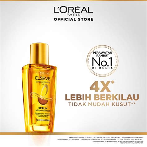 Jual L Oreal Paris Elseve Extraordinary Oil Gold Hair Treatment Serum