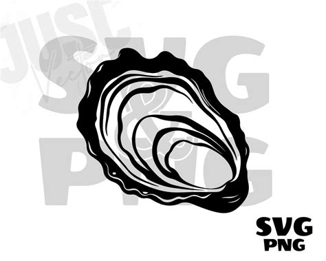 Oyster Svg Shell Svg Oyster Png Oyster Clipart Oyster Silhouette