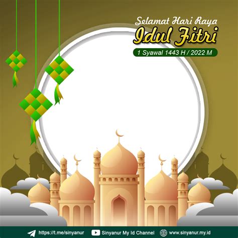 Twibbon Hari Raya Idul Fitri H M Gratis Tinggal Pasang