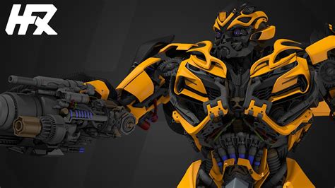 Bumblebee Mixed Design 3d Model Rig Youtube