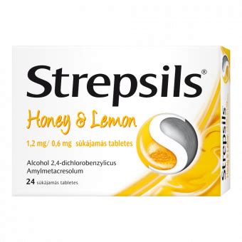 STREPSILS HONEY LEMON 1 2 пастилки мг 0 6 мг 24 gab N24 e