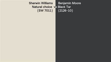 Sherwin Williams Natural Choice Sw Vs Benjamin Moore Black Tar