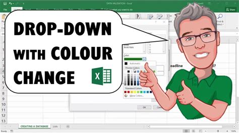 How To Create Drop Down List In Excel With Colour Printable Templates