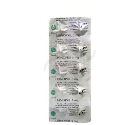 Jual LISINOPRIL NOVELL 5 MG STRIP 10 TABLET Di Seller Apotek MOSE