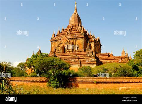 Asia Myanmar Burma Bagan Pagan The Sulamani Temple At Bagan