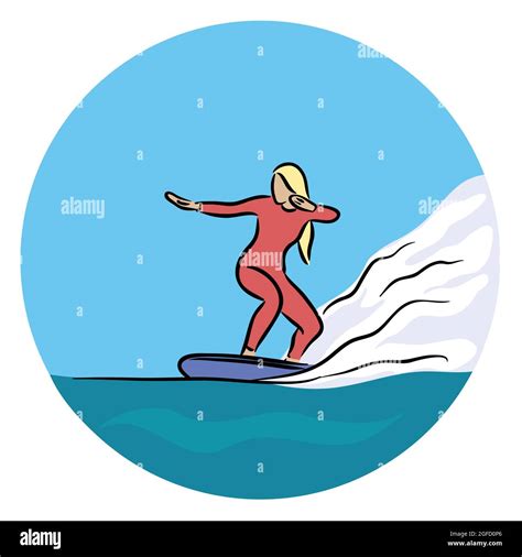 Beach Girl Bikini Stock Vektorgrafiken Kaufen Alamy