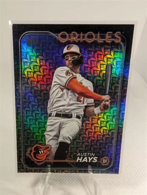 2024 TOPPS SERIES 1 Austin Hays feuille de Pâques 307 Orioles de