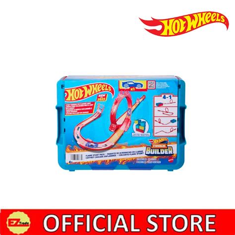 Hot Wheels Track Set And 1 Hot Wheels Car Fire Themed Track Building Set HMC04 Shopee Malaysia