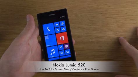 How To Take Nokia Lumia 520 Screen Shot Capture Print Screen YouTube