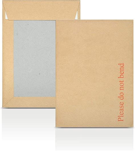 5 X A5c5 Board Back Manila Envelopes Please Do Not Bend Written On