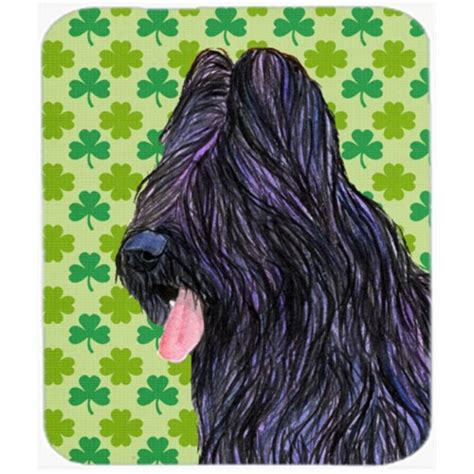 Briard St Patricks Day Shamrock Portrait Mouse Pad Hot Pad Or Trivet Kroger