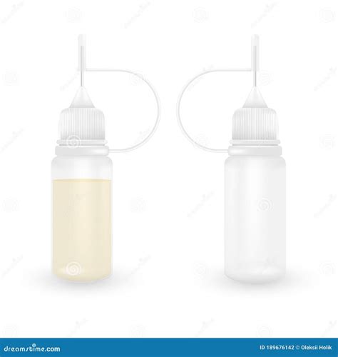 Vector Dropper Needle Bottle for Liquid Stock Illustration ...