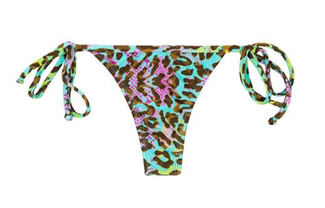 Mikro Bikinistring Mit Leopardenmuster Bottom Morumbi Micro Bikini Brasil Shop