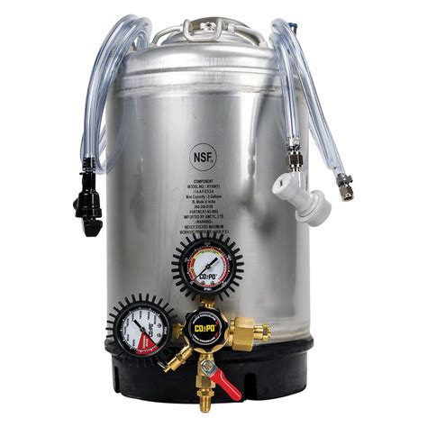 Home Brew Keg System W Gallon Cornelius Corny Ball Lock Keg