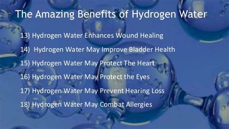 The Amazing Benefits Of Hydrogen Water