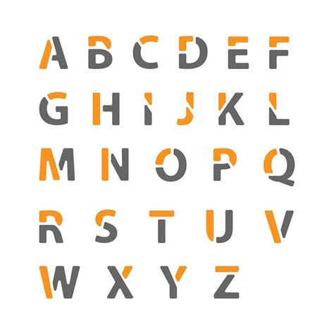 Premium Vector Creative Alphabet A Set Of Alphabet Letters For