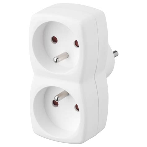 Koppla 2 Way Adaptor Plug White Ikea Belgium