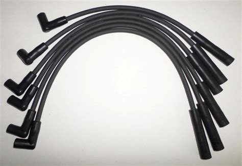 Chevy Inline 6 Straight 6 194 216 235 Hei Black 8mm Hi Perf Spark Plug Wires Ebay