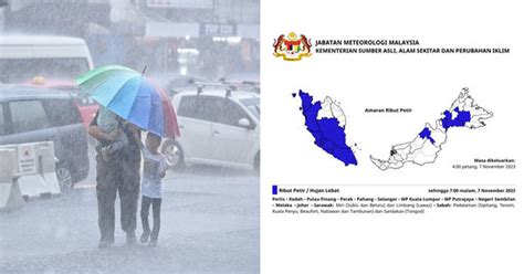 Metmalaysia Issues Warning Of Thunderstorms Heavy Rains And Strong Winds