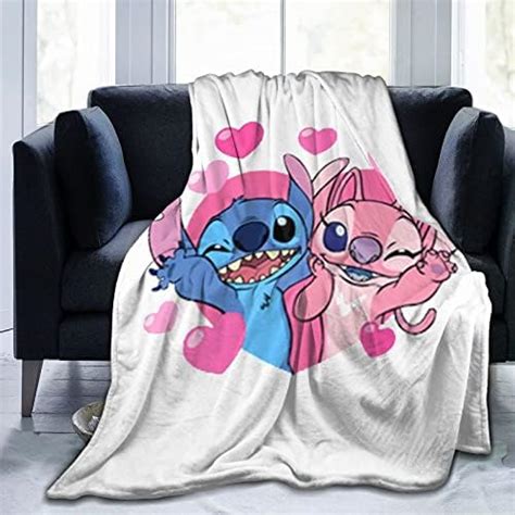 Amazon Stitch And Angel Blanket Soft Cozy Fleece Throw Blanket