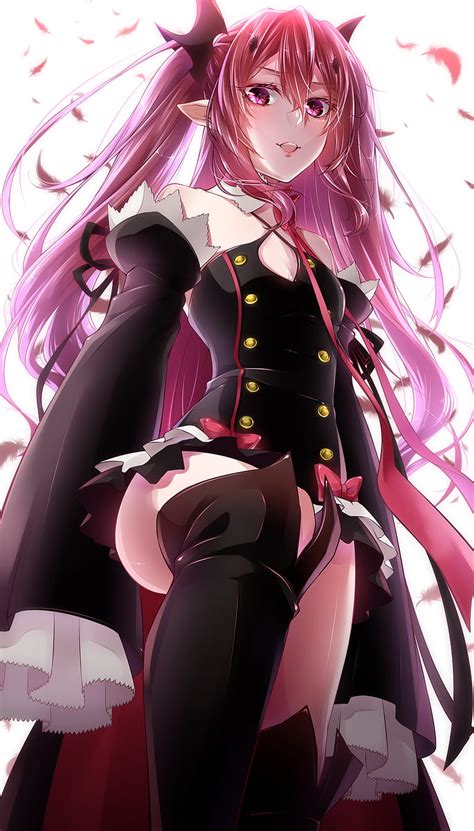 Anime Chicas Anime Blanco Krul Tepes Owari No Seraph Pelo Largo