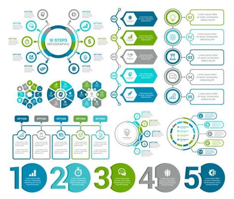 Circular Process Infographic Illustrations Royalty Free Vector