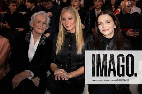 PFW Giorgio Armani Prive Front Row Glenn Close Gwyneth Paltrow And