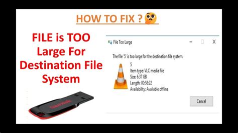 How To Fix File Is Too Large For The Destination File System For Pen