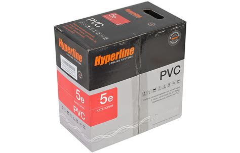 Hyperline UUTP4-C5E-S24-IN-PVC-GY-305 (305 м) 121203-03032 купить в ...