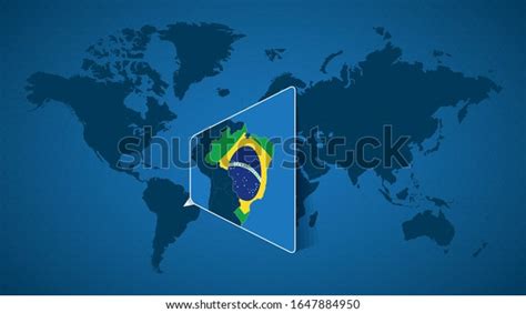 Detailed World Map Pinned Enlarged Map เวกเตอร์สต็อก ปลอดค่าลิขสิทธิ์ 1647884950 Shutterstock