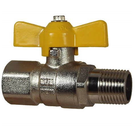 Brass Bsp Ball Valve M F B Fly Bspt M X Bspt F Aga Approved