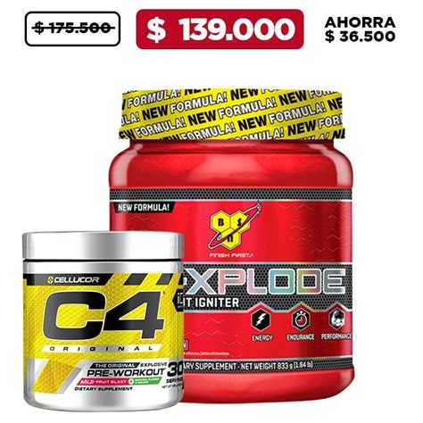 N O Xplode 45 Serv C4 Original 30 Serv Naturnet Colombia