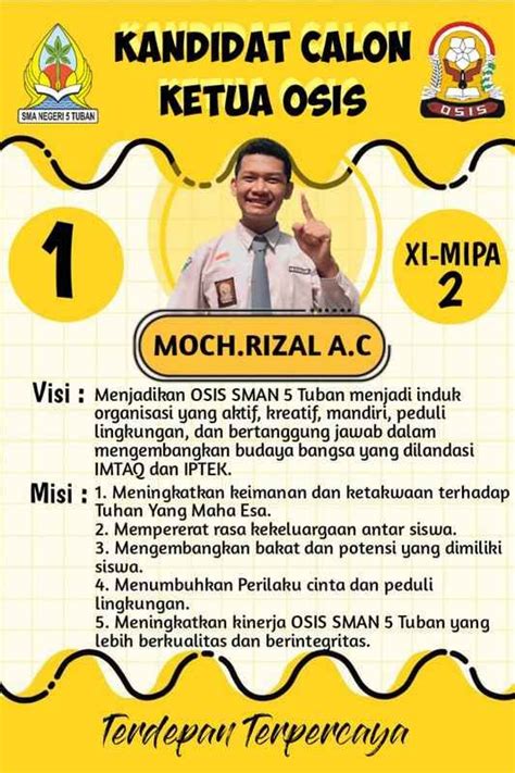 Contoh Visi Misi Osis Sma Organisasi Sekolah Modifikasi Buku