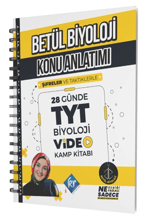 KR Akademi Yayınları Betül Biyoloji Konu Anlatımı 28 Günde TYT Biyoloji