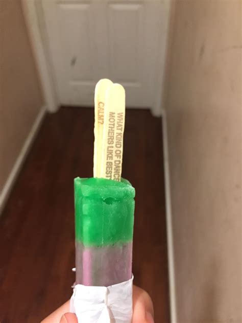 Popsicle Was Froze With 2 Sticks R Mildlyinteresting