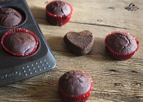 Muffin Senza Lattosio Al Cacao Con Cuore Ai Frutti Rossi La