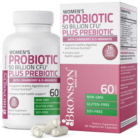 Bronson Probiotic Prebiotic For Women 50 Billion Cfu Probiotics