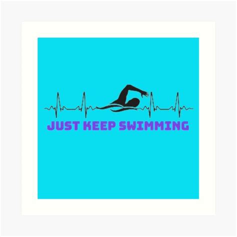 Funny Swimmer Quote Art Print For Sale By Nelhurc Redbubble