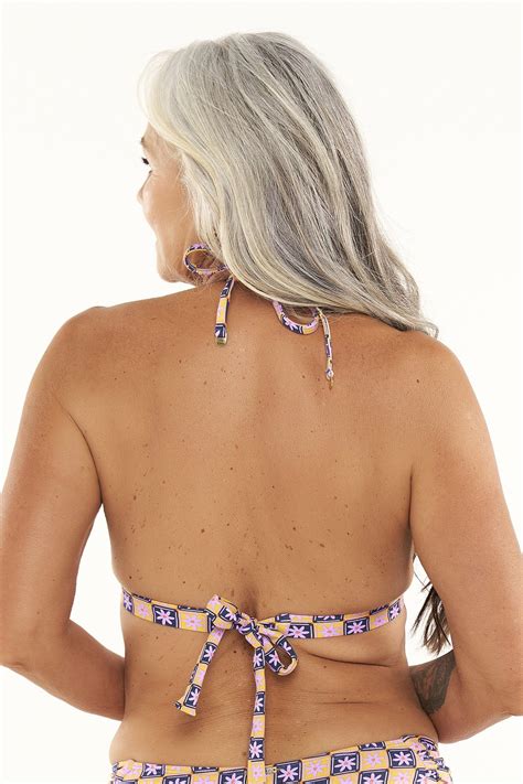 Sutiã Biquíni Noronha Lilás Flores Ilha Bikini