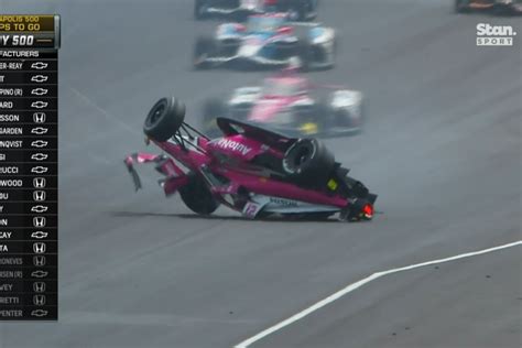 Kirkwood rolls after Rosenqvist crashes out of Indy 500 - Speedcafe.com