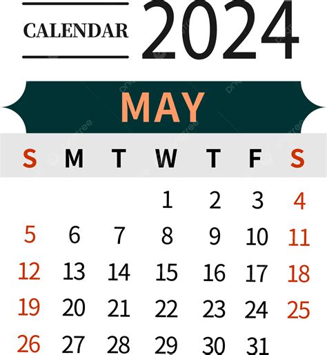 Mayo Calendario Simple Negro Png Calendario Mayo Png Y