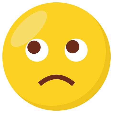 Pleading Face Expression Character Emoji Flat Icon 23781981 Vector Art