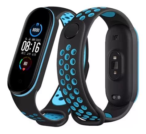 Malla Silicona Pulsera Deportiva Para Xiaomi Mi Band Color Celeste