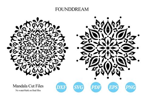 Mandalas Svg Cut File 1054418