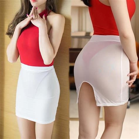 Cheap Elastic Sexy Women Mini Skirts High Waist Package Hip Skirt